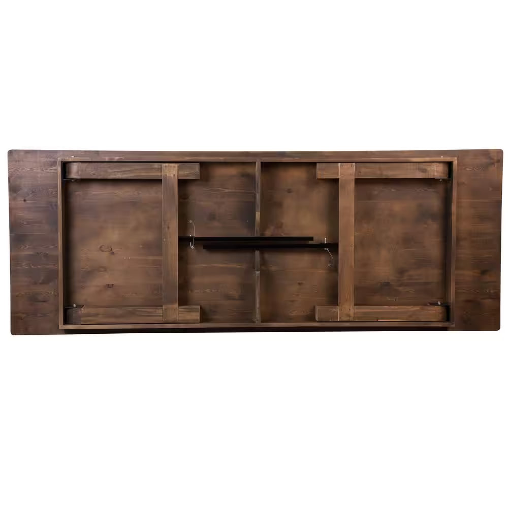 Hercules Series 9 Ft. X 40 In. Rustic Solid Pine Folding Dining Table, Rectangular Farmhouse Dining and Event Table